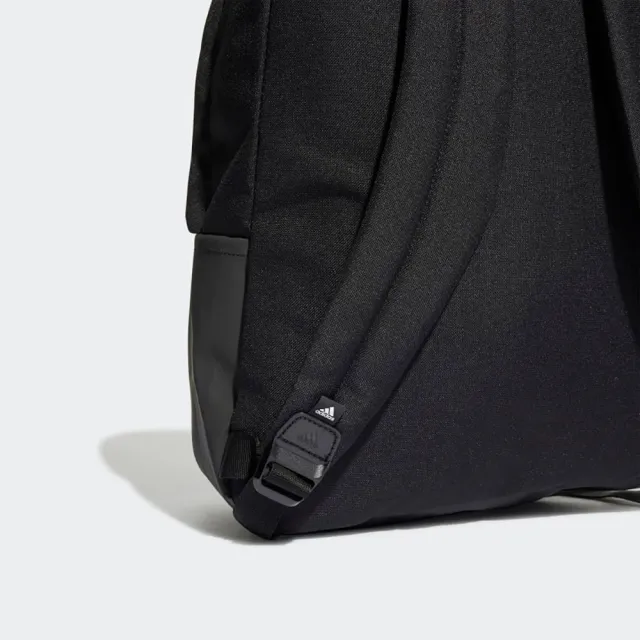 【adidas 愛迪達】CLSC BOS 3S BP 後背包 雙肩包 背包 書包 運動包 通勤 運動 LOGO 休閒 黑(HG0348 ∞)