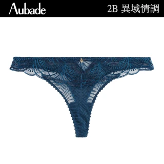 【Aubade】異域情調蕾絲丁褲 性感小褲 法國進口 女內褲(2B-文青藍)