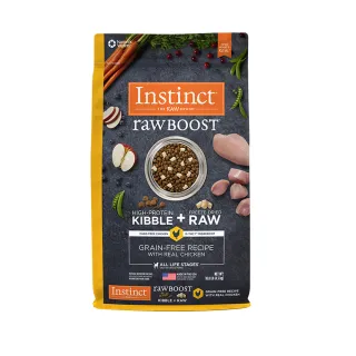 【Instinct原點】雞肉凍乾全犬配方10lb(WDJ 添加純肉塊 狗飼料 無穀飼料  肉含量74%)