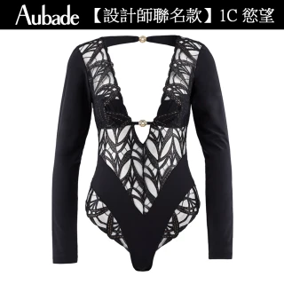 【Aubade】魅力魔咒刺繡蕾絲無襯馬甲 性感馬甲 法國進口 女內衣(2D-黑)