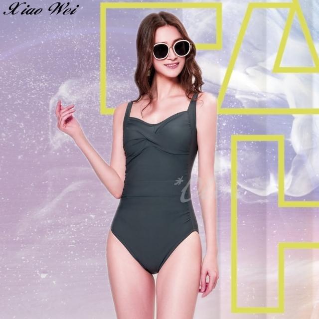 【梅林品牌】流行大女三角連身鋼圈泳裝(NO.M34028)