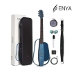 【ENYA】未來科技智能吉他 NEXG 二代模組碳纖維電木吉他／黑色 藍色(電吉他 智能吉他 木吉他 旅行吉他)