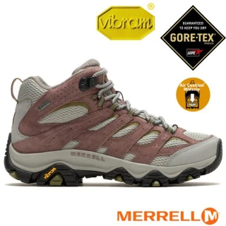 【MERRELL】女 MOAB 3 MID GORE-TEX 多功能防水透氣登山健行鞋.登山鞋(ML037496 玫瑰色)
