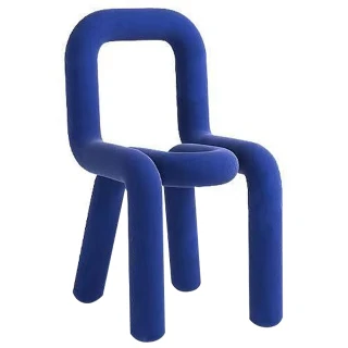 【ZAIKU 宅造印象】創意設計師 克萊因藍 網紅化妝椅 絨布款-3色(餐椅 椅子 化妝椅 預購15天)