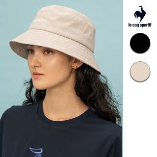 【LE COQ SPORTIF 公雞】官方直營 可收納質感刺繡休閒漁夫帽 男女款-2色-LJT03304