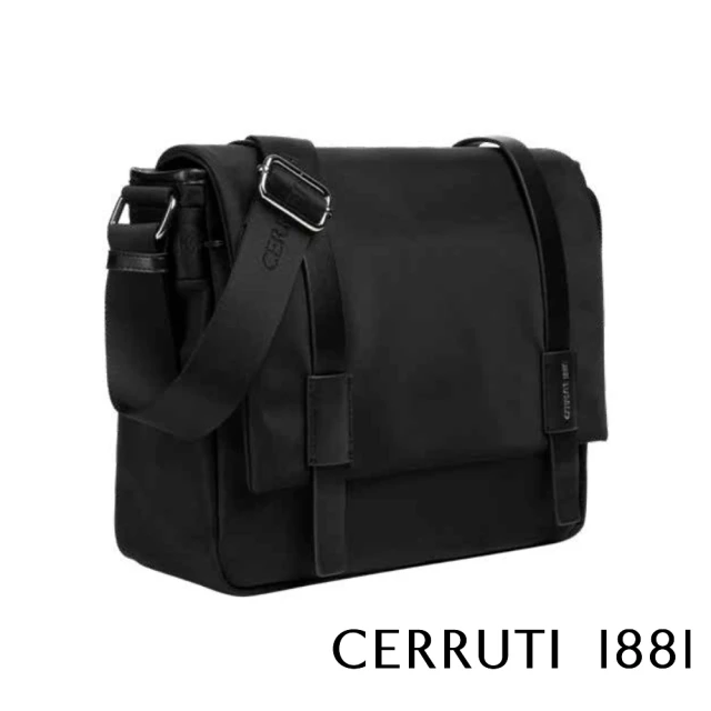 Cerruti 1881 限量2折 義大利頂級小牛皮肩背包斜