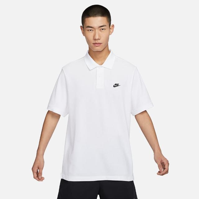 【NIKE 耐吉】上衣 男款 短袖上衣 運動 Polo 衫 AS M NK CLUB SS POLO PIQUE 白 FN3895-100(3S3752)