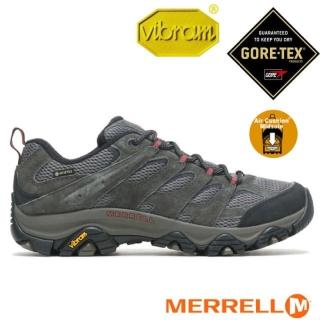 【MERRELL】男 MOAB 3 GORE-TEX 多功能防水透氣登山健行鞋-寬楦.登山鞋(ML036263W 深灰色)