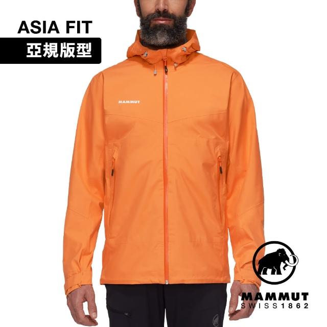 【Mammut 長毛象】Convey Tour HS Hooded Jacket AF GTX防風防水連帽外套 柑桔橘 男款 #1010-28452