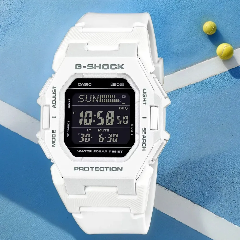 【CASIO 卡西歐】G-SHOCK 纖薄藍牙運動手錶 送禮 禮物 推薦(GD-B500-7)