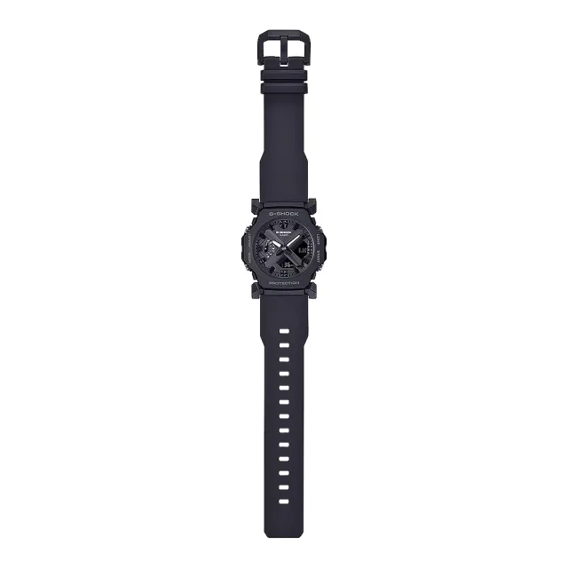 【CASIO 卡西歐】G-SHOCK 纖薄小巧雙顯手錶(GA-2300-1A)