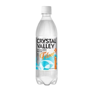 【金車/伯朗】CrystalValley礦沛PLUS+纖維氣泡水(585mlx24入/箱)