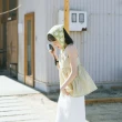 【Queenshop】女裝 撞色小雛菊編織造型綁帶頭巾 兩色售 現+預 07020895