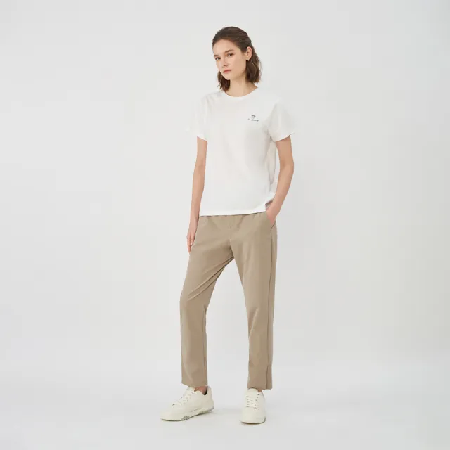 【GIORDANO 佐丹奴】女裝防潑水日常機能錐形褲 All Day Pants系列(18 卡其)