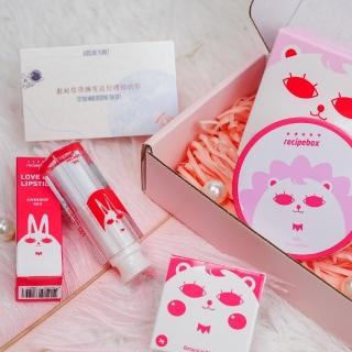 【Recipe box】韓兔「小美人美妝套組」(兒童化妝品 彩妝禮盒 天然彩妝 recipebox)