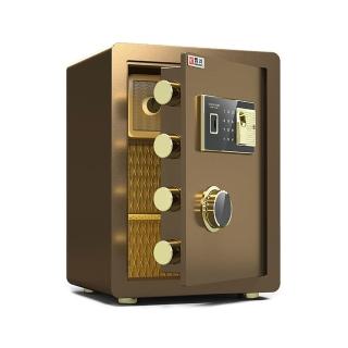 【YOUP優品】焊斧 大型全鋼指紋識別電子密碼鑰匙45CM保險櫃(保險箱 保管箱 保險櫃 家用 商用 密碼鎖 防盜)