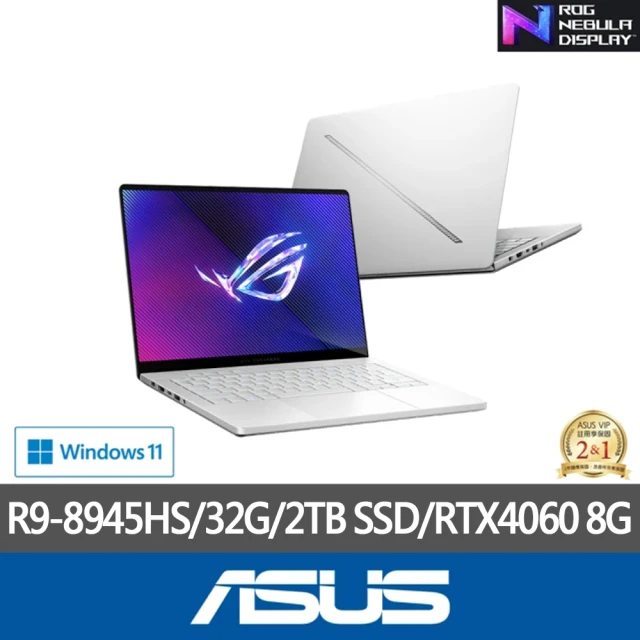 ASUS 華碩ASUS 華碩 特仕版 14吋R9電競筆電(Zephyrus GA403UV/R9-8945HS/32G/改裝2TB SSD/RTX4060/Win11)