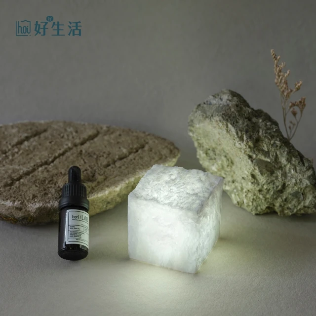 hoi!LAB 實驗室香氛-水晶礦石拍拍燈禮盒