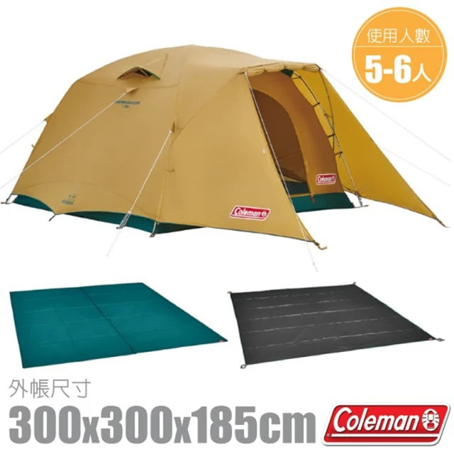 Coleman TOUGH系列最新款 5-6 人透氣圓頂露營帳V_入門套裝組(CM-38138)