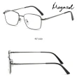 【MEGASOL】濾藍光時尚舒適老花眼鏡(視野清晰.時尚美觀.金屬灰框-8259)