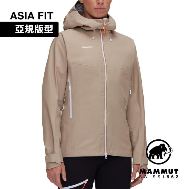 【Mammut 長毛象官方直營】Crater IV HS Hooded Jkt AF GTX防風防水連帽外套 女款 薩凡納褐 #1010-30770