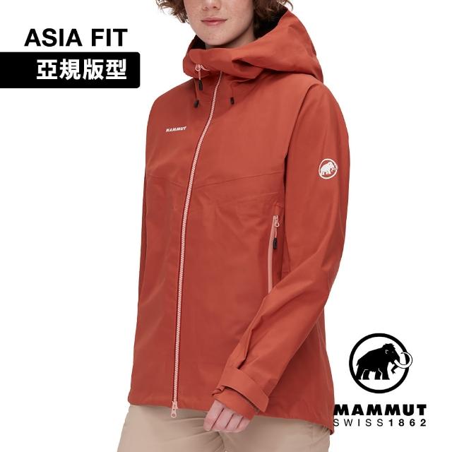 【Mammut 長毛象】Crater IV HS Hooded Jacket AF Women GTX防風防水連帽外套 女款 磚紅 #1010-30770