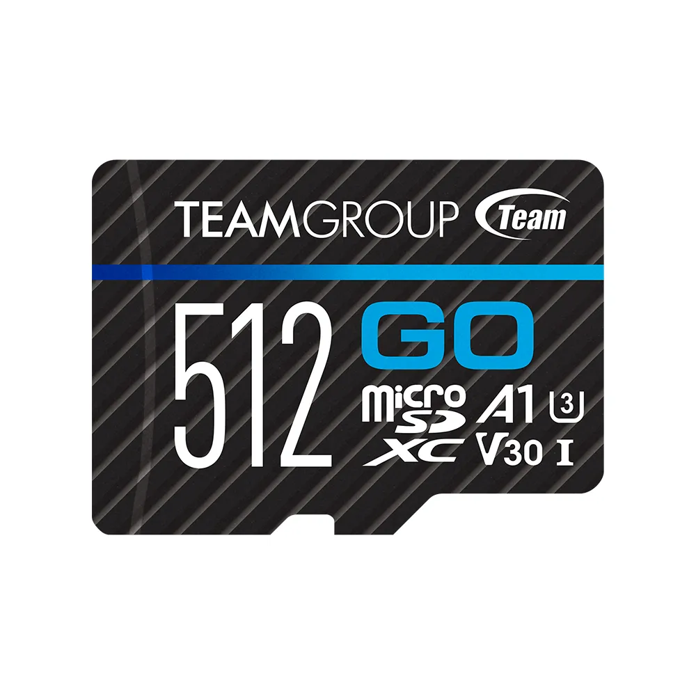 【Team 十銓】GO Card 512GB MicroSD UHS-I U3 運動攝影機專用記憶卡 [含轉卡+終身保固]