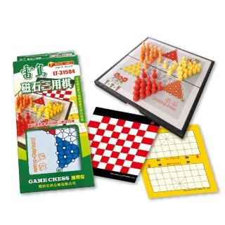 【雷鳥】磁石三用棋（象棋/西洋棋/跳棋） /付 LT-31504