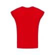 【OUWEY 歐薇】OW刺繡寬鬆落肩背心上衣(紅色；XS-M；3242161207)