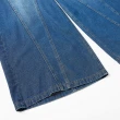 【OUWEY 歐薇】超顯瘦切線牛仔大寬褲(藍色；XS-M；3242328671)
