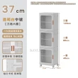 【KOLKO】新式摺疊雙門移動收納櫃- 37面寬3格6層(中號94L 收納箱 折疊箱 衣物收納 可移動置物櫃)