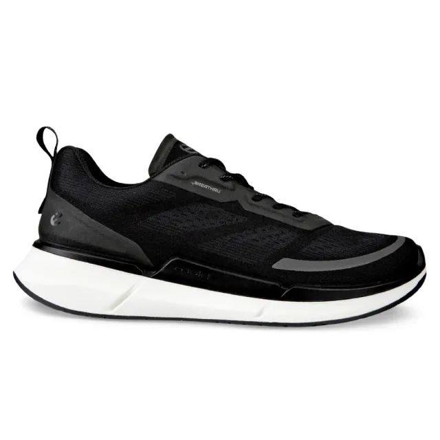 【ecco】BIOM 2.2 M 健步透氣輕盈休閒運動鞋 男鞋(黑色 83075400001)