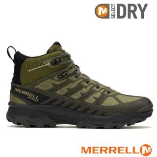 【MERRELL】男 SPEED ECO MID WATERPROOF 多功能防水透氣中筒登山健行鞋.休閒運動鞋(ML037539 深綠色)