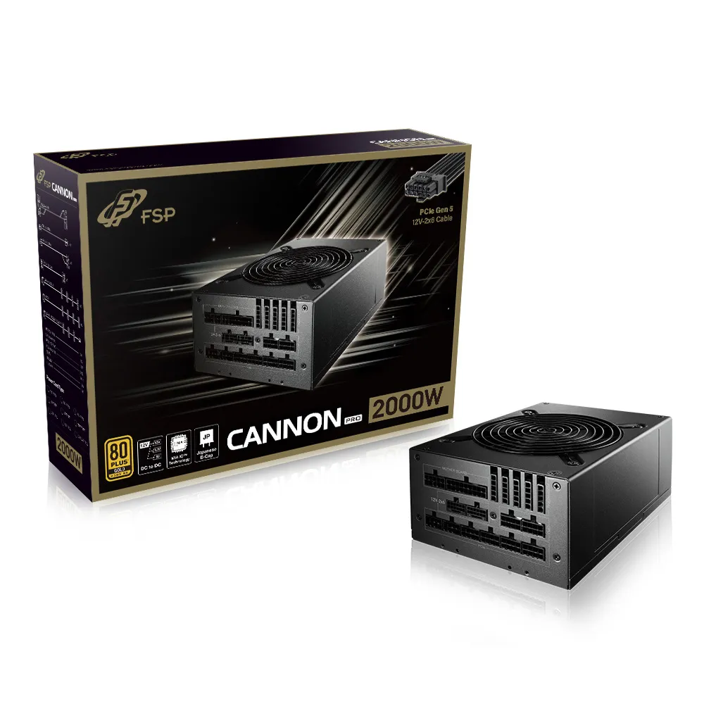 FSP 全漢】CANNON PRO 2000W 金牌電源供應器(FSP2000-52AGPBI GEN5) - momo購物網-  好評推薦-2024年12月