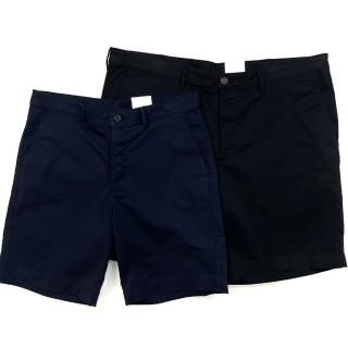 【Calvin Klein 凱文克萊】休閒短褲 最大42腰 排扣設計 CK 彈性 休閒褲 大尺碼 短褲 可繫皮帶(短褲9194CS5)