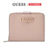 【GUESS】時尚壓花皮革卡片零錢包 短夾(粉)