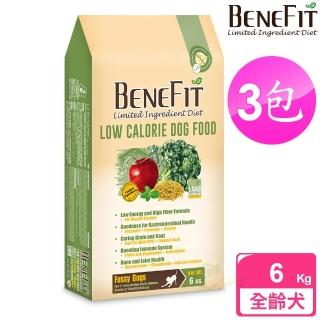 【BENEFIT 斑尼菲】3包箱購 體態犬 6kg 羊肉糙米配方(全齡犬 狗飼料 寵物飼料)