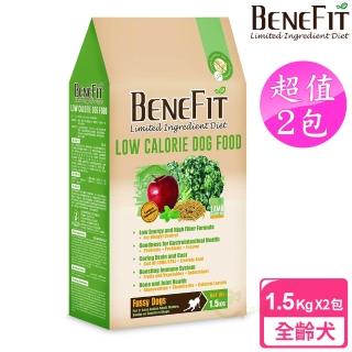 【BENEFIT 斑尼菲】2包超值組 體態犬 1.5kg 羊肉糙米配方(全齡犬 狗飼料 寵物飼料)