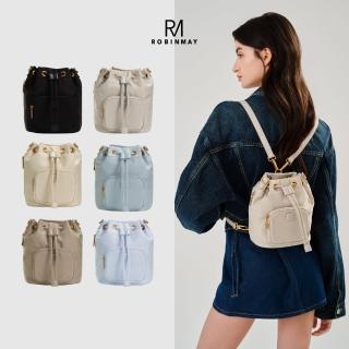 【ROBINMAY】艾蜜莉水桶肩揹包-M(束口、磁扣封口/多色任選)