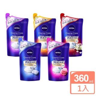 【NIVEA 妮維雅】濃厚保濕沐浴乳 補充包-360ml(多款香味)