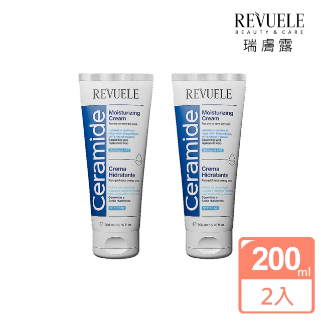 REVUELE 瑞膚露 神經醯胺保濕乳霜 200ml x2入組(敏弱強效保濕)