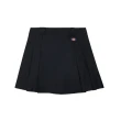 【Dickies】女款黑色簡約百搭附褲耳打摺設計短裙｜DK013001BLK