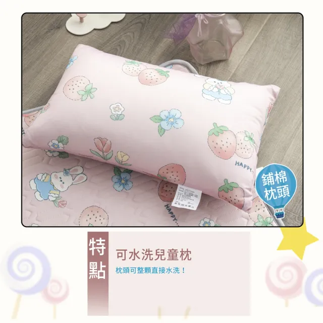 【Annette】急凍涼感 涼感紗 可水洗兒童枕頭(買一送一)