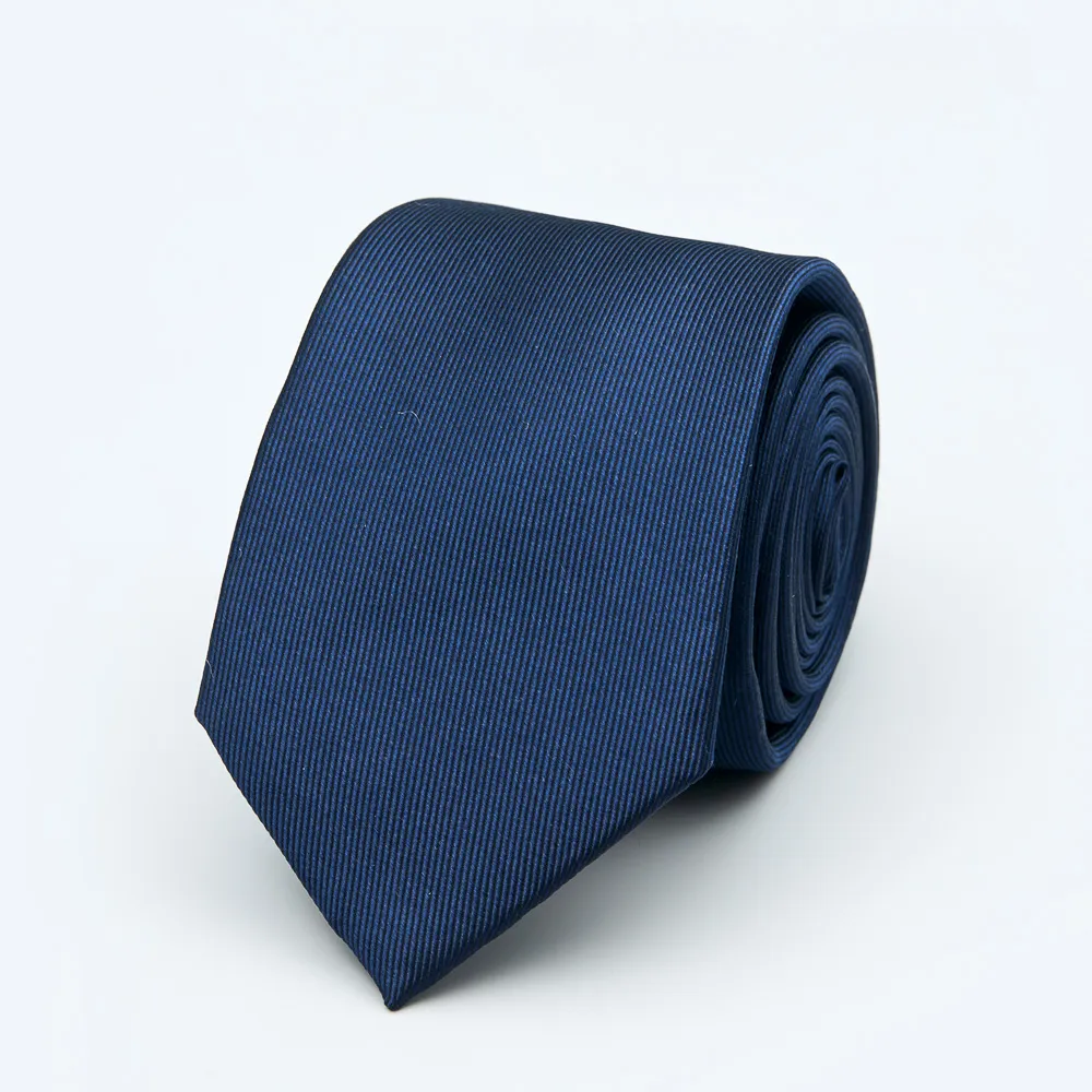 【SST&C 換季７５折】藍色素面窄版領帶1912403008