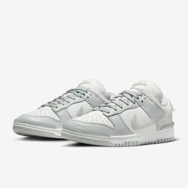 【NIKE 耐吉】W Dunk Low Twist 灰白 厚鞋舌 女鞋(DZ2794-004)