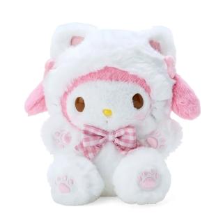 【SANRIO 三麗鷗】貓咪系列 貓咪裝扮造型絨毛娃娃 美樂蒂