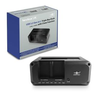 【Vantec 凡達克】NexStar JX USB 3.2 Gen 2x1 三槽 雙 M.2 單 SATA CLONE 外接座(NST-DM12C31)