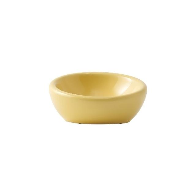 【MUJI 無印良品】炻器寵物碗/中/淺黃(直徑約148mm)