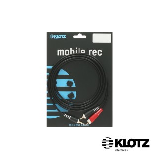 【KLOTZ】AY7 Y-Cable 1米 黑 3.5mm - 2x RCA(公司貨)