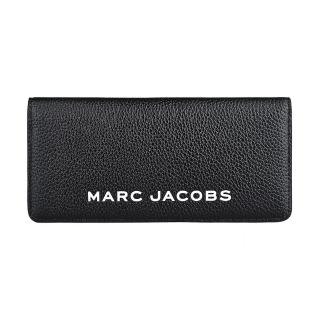 【MARC JACOBS 馬克賈伯】MARC JACOBS THE BOLD釦式荔枝紋牛皮8卡長夾(黑)